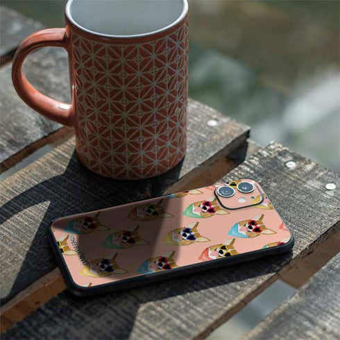 Bouffants and Broken Hearts Corgi Love iPhone 11 Skin